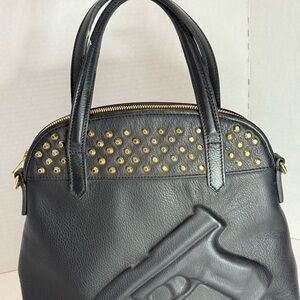 Vlieger & Vandam “Guardian Angel Collection “  Black Leather with Gold Accents